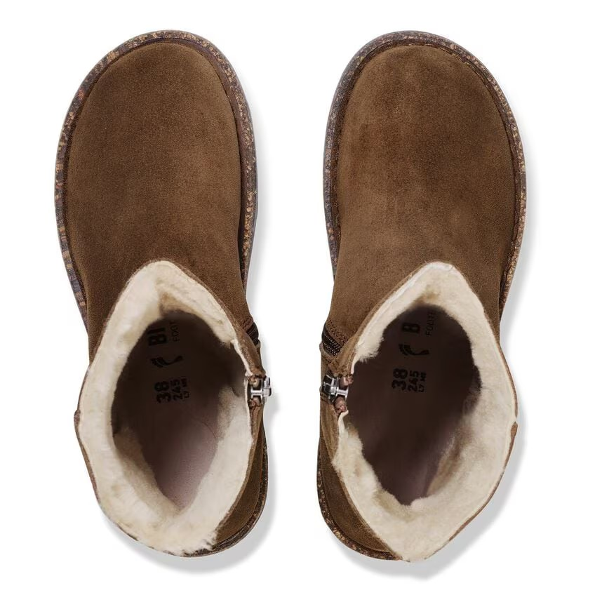 Uppsala Zip Shearling - Dark Tea