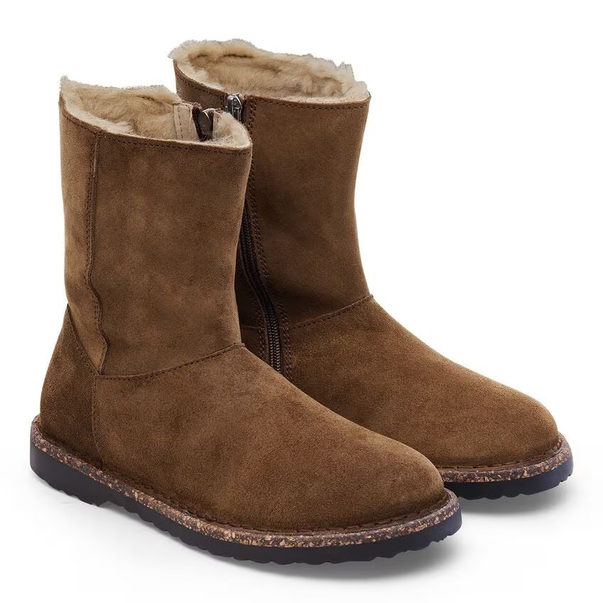 Uppsala Zip Shearling - Dark Tea