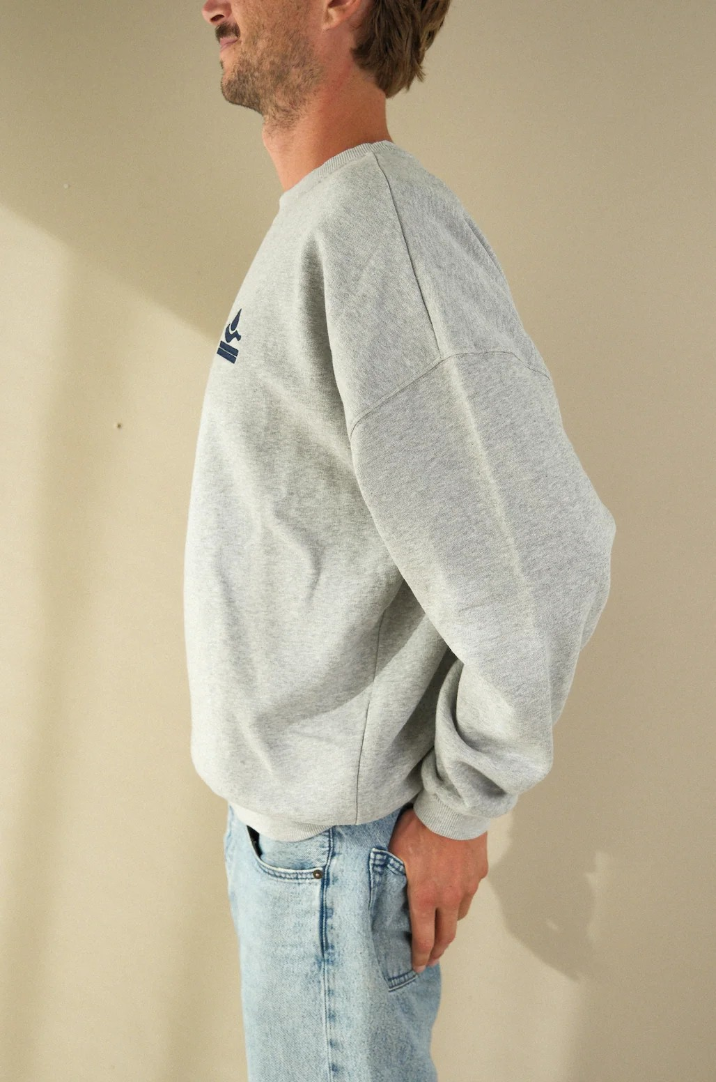 SWEAT SALTY GRIS CHINE - HOMME