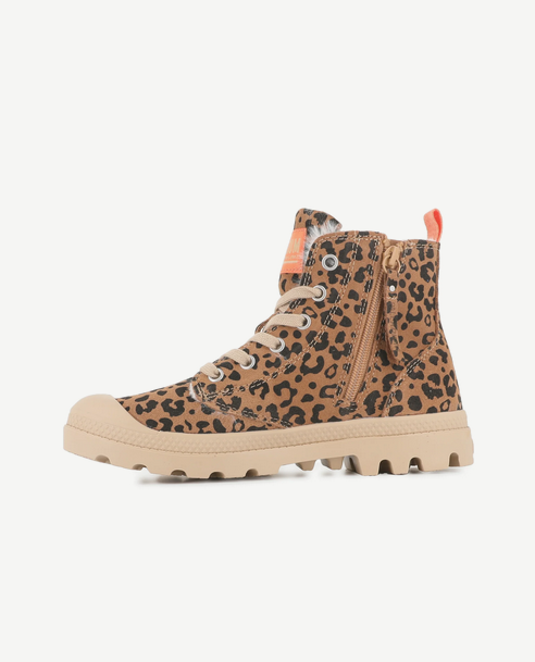 PAMPA HI ZIP WL LEO - DEAR BROWN / BLACK