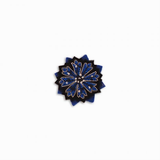 Broche - Bleue & Noire