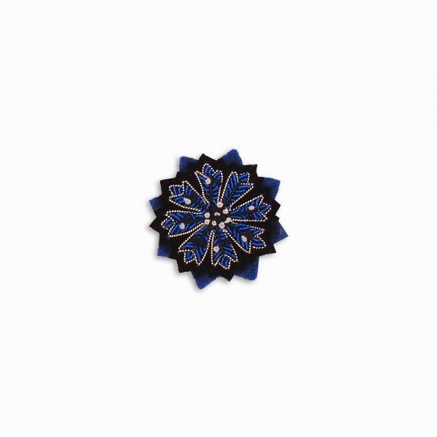 Broche - Bleue & Noire