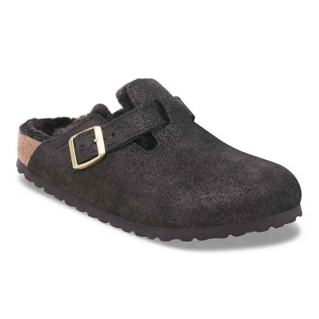 Boston Shearling - Suède Shimmer Black