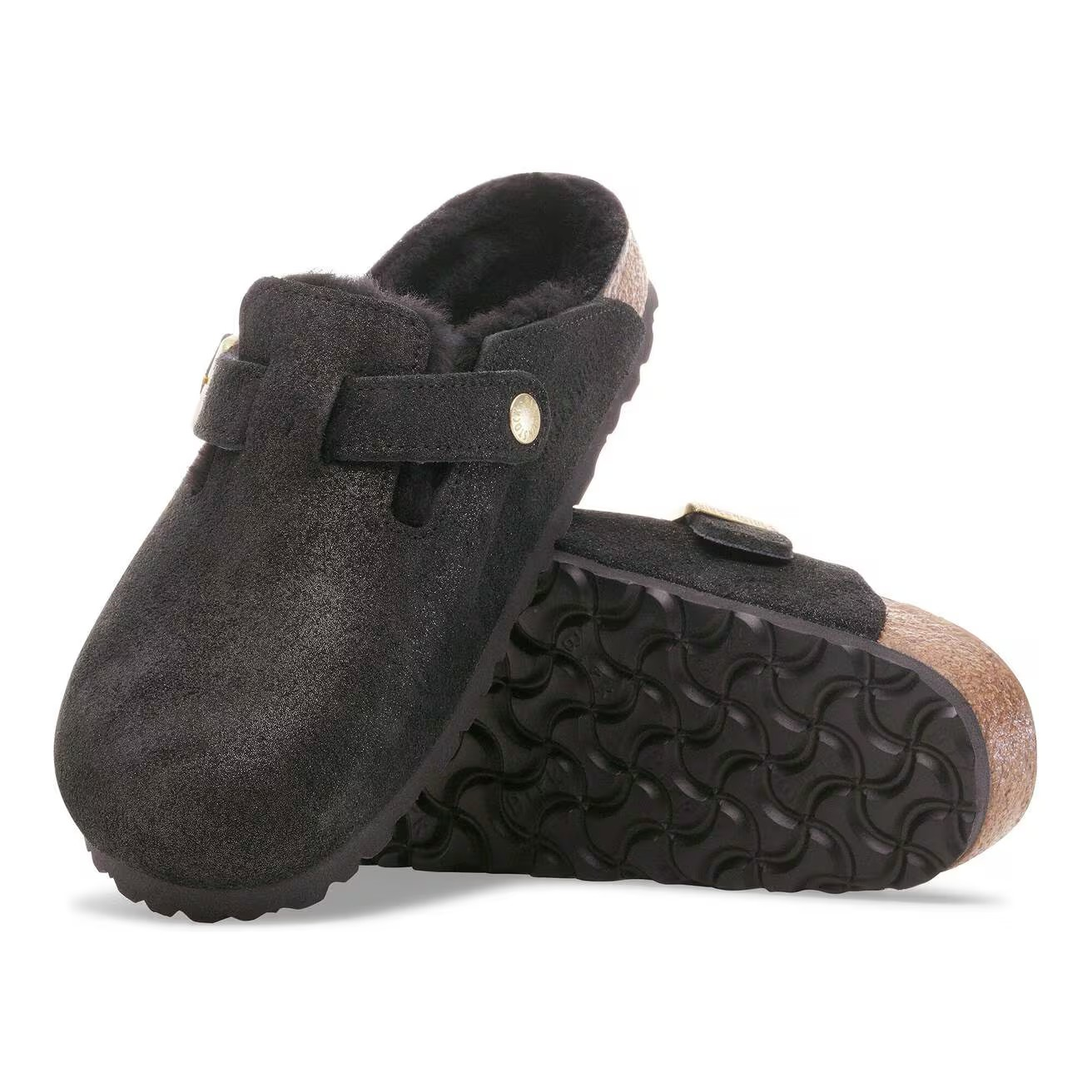 Boston Shearling - Suède Shimmer Black