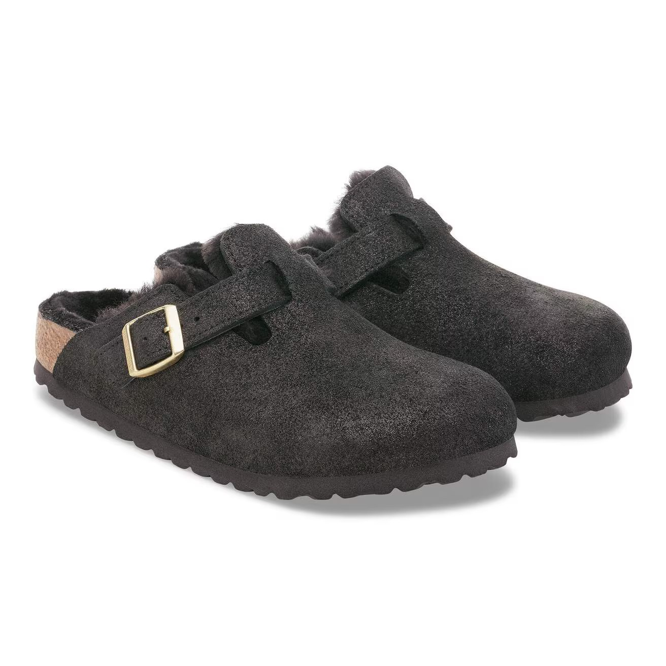 Boston Shearling - Suède Shimmer Black