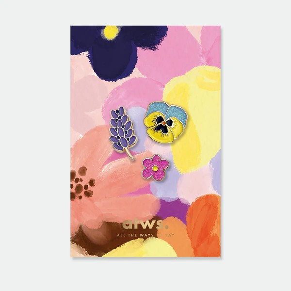 Pin's (set de 3) - Flowers