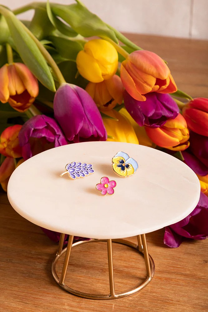Pin's (set de 3) - Flowers