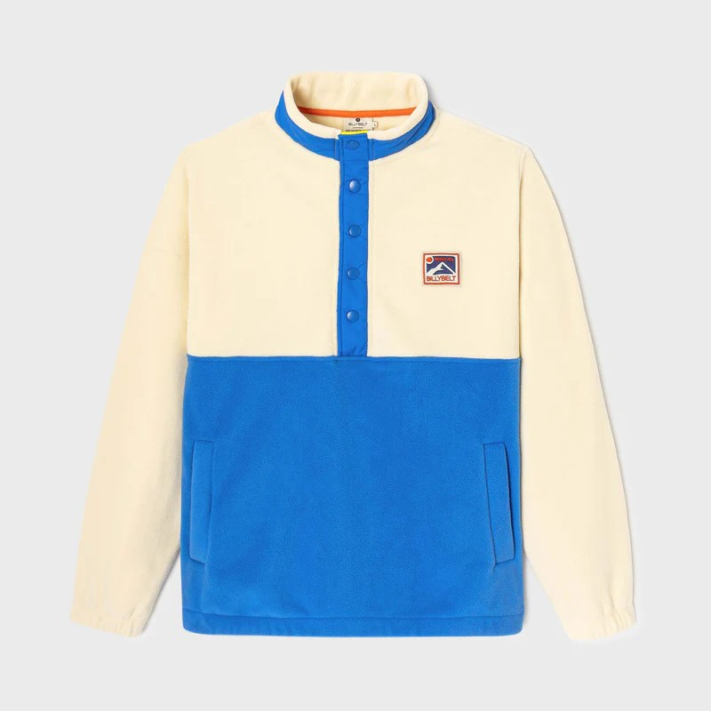 Sweat polaire - Blanc et bleu