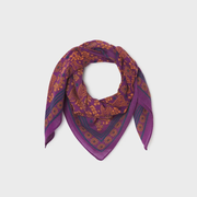 Foulard 100% laine Constance - Plum