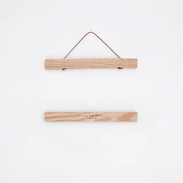 Porte-affiche - Baguettes aimantées en bois de chêne