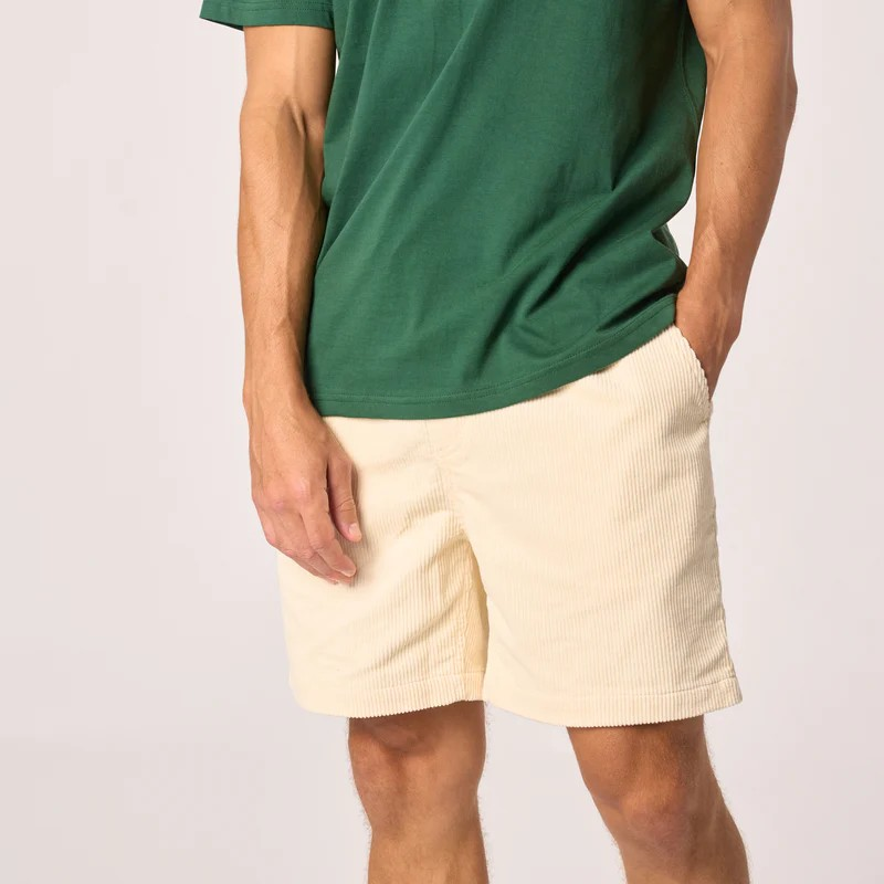 Short en velours - Ivoire