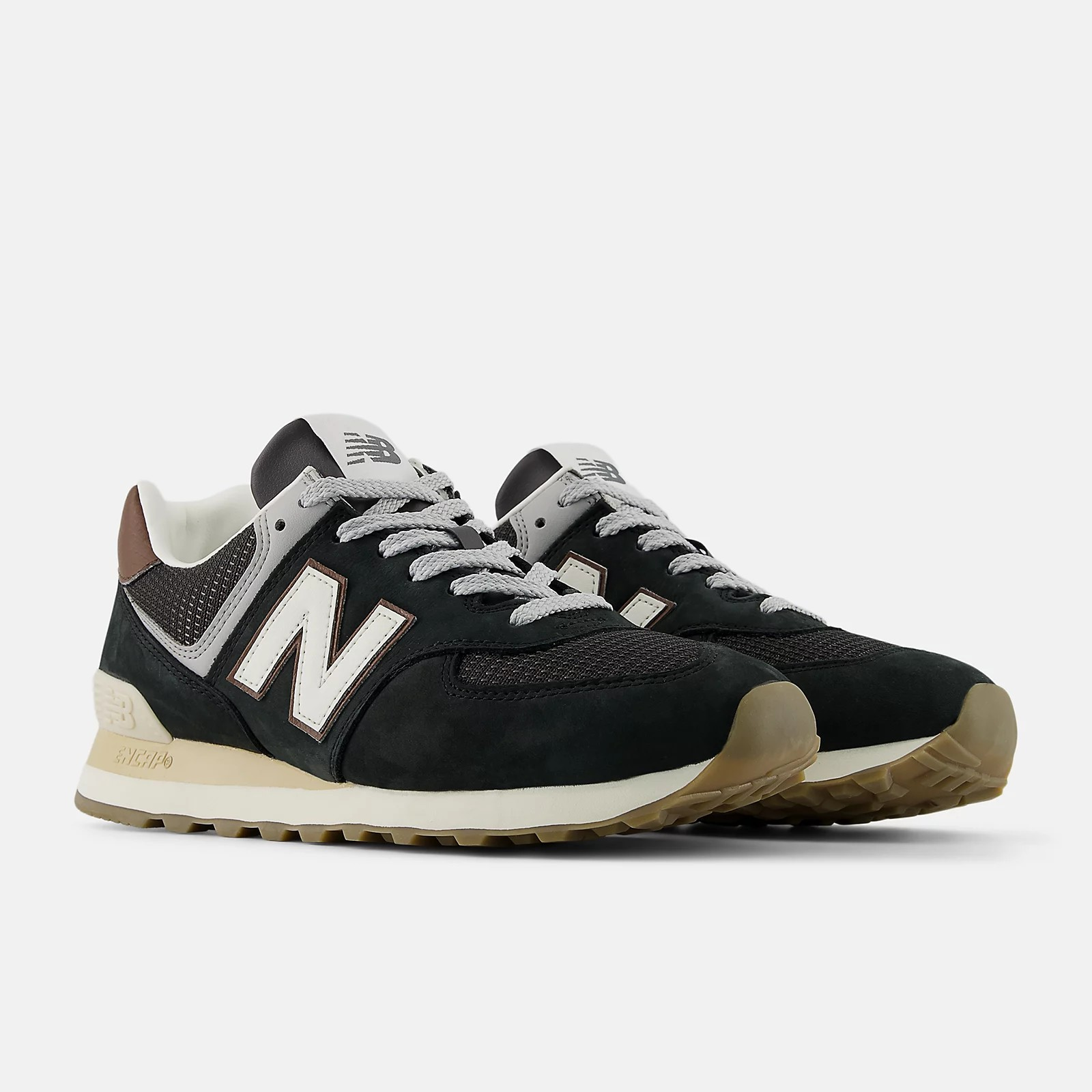 574 8SB BROWN / DARK SILVER METALLIC
