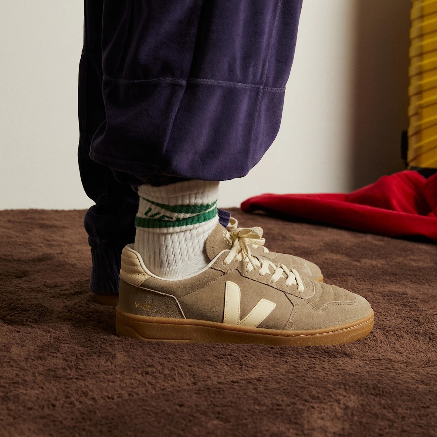 V82 II SUEDE TAUPE CALCAIRE NATURAL