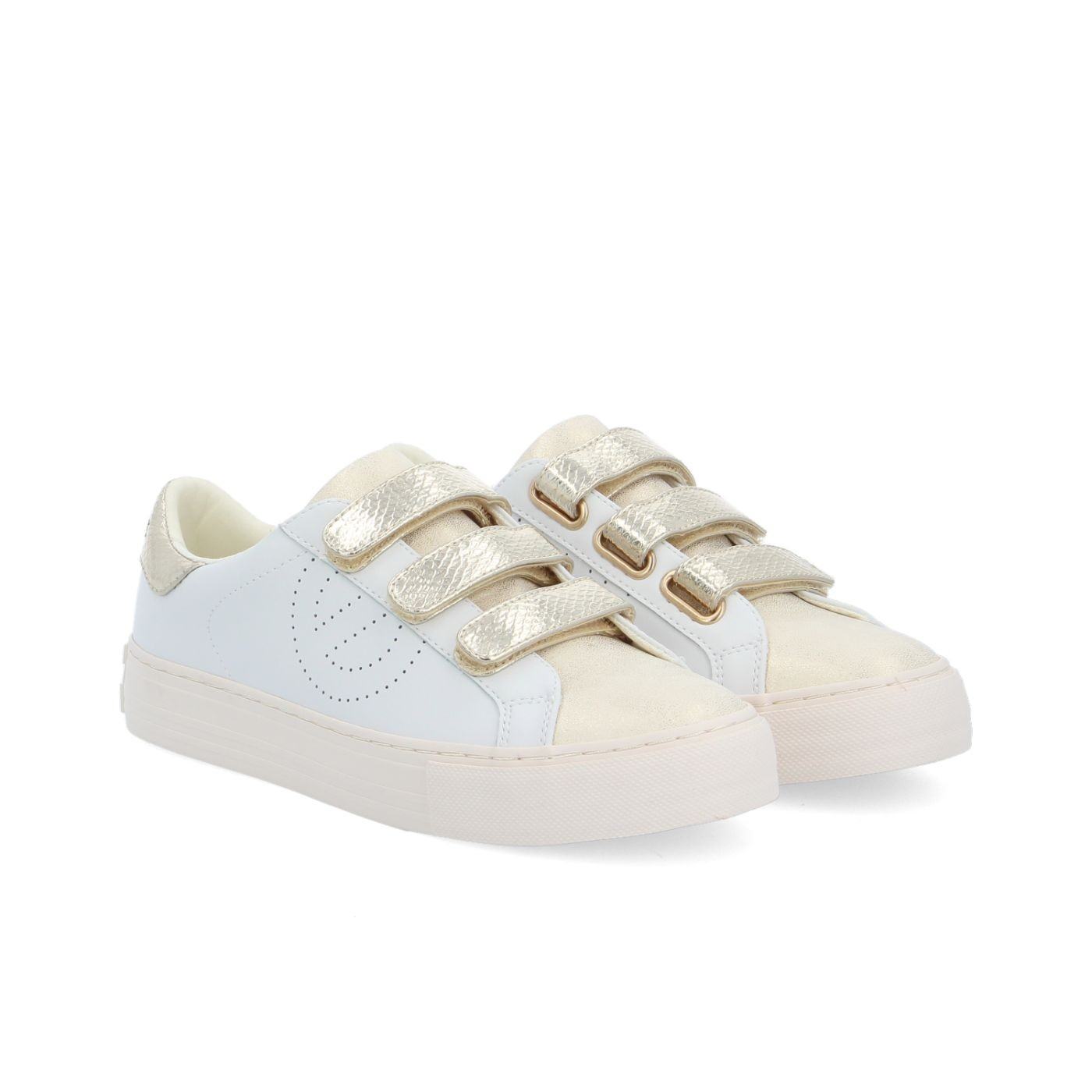 ARCADE STRAPS PERFO W WHITE/L.GOLD