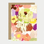 Carte de voeux Anniversaire - Spring sweet - Dorure