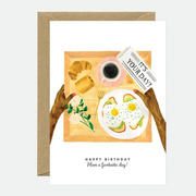 Carte de voeux Anniversaire - Your day breakfast