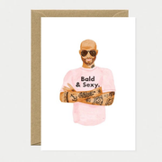 Carte de voeux - Bald and sexy