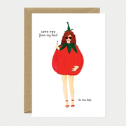 Carte de voeux - Love you tomatoes