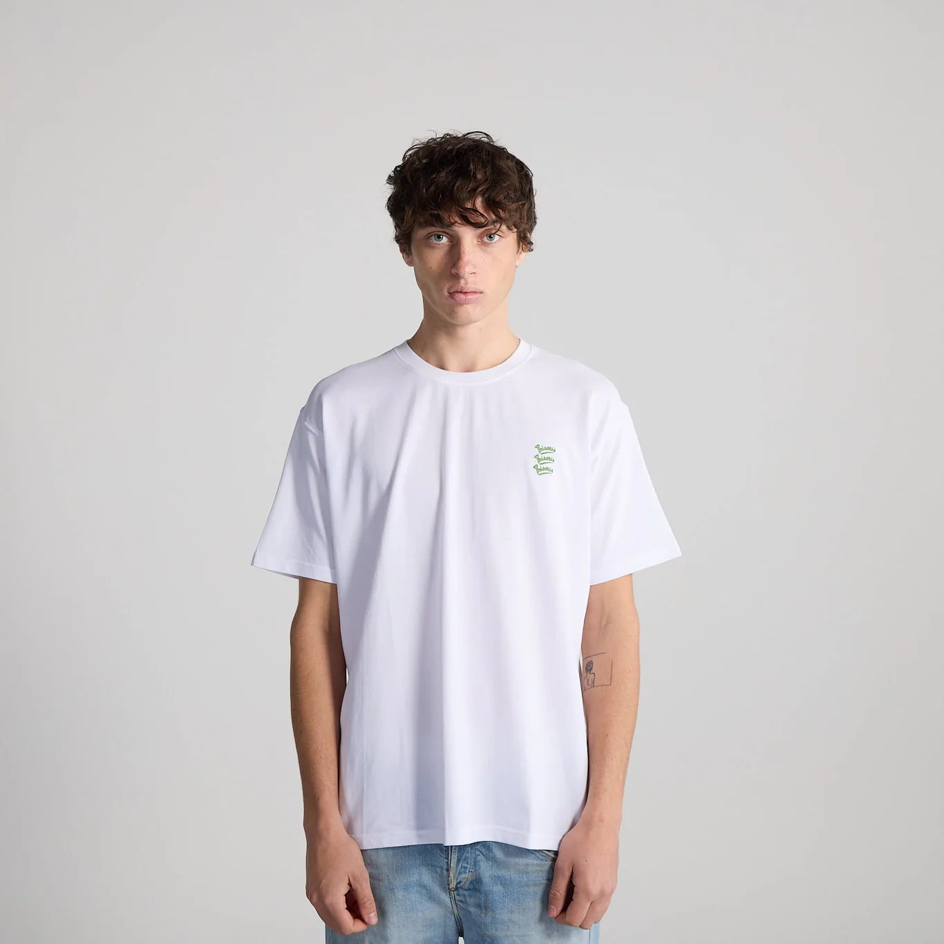 T-shirt Gianni Embroidery White