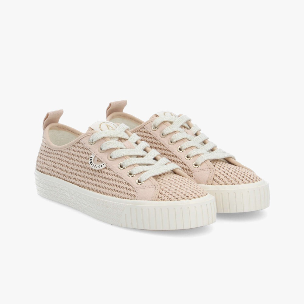 STOMP SNEAKER W NUDE