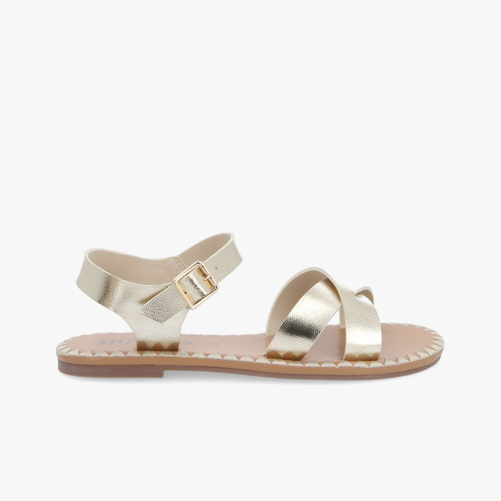 IVY CROSS W LIGHT GOLD