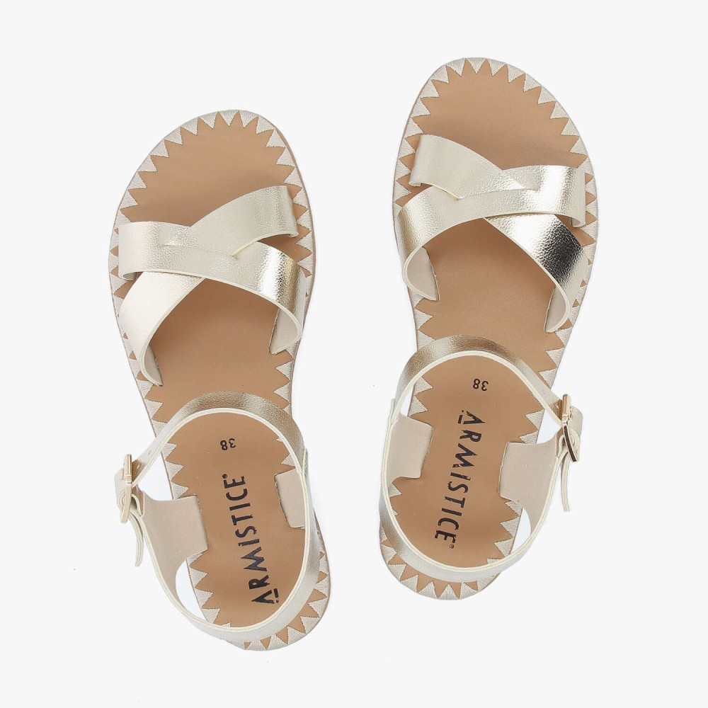 IVY CROSS W LIGHT GOLD