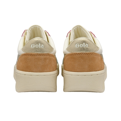 Grandslam Quadrant Trainer Off White/Green Mist/Gold/Salmon