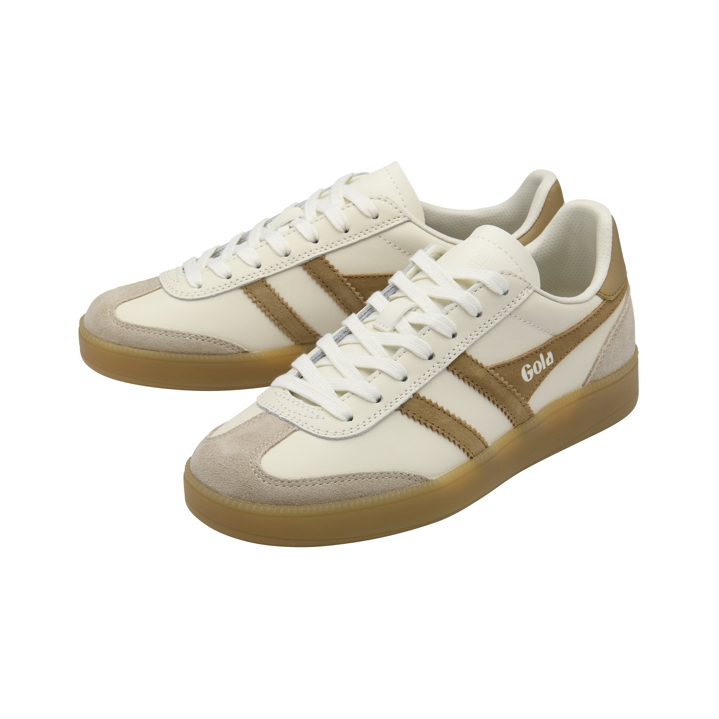 Viper Leather Trainer Off White/Bone/Light Caramel/Gum
