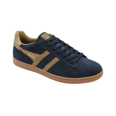 Equipe II Suede Trainer Navy/Light Caramel
