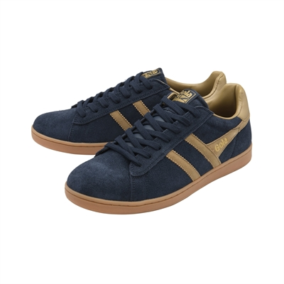 Equipe II Suede Trainer Navy/Light Caramel
