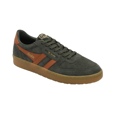 Hawk Suede 86 Trainer Dark Khaki/MoodyOrange/Gum