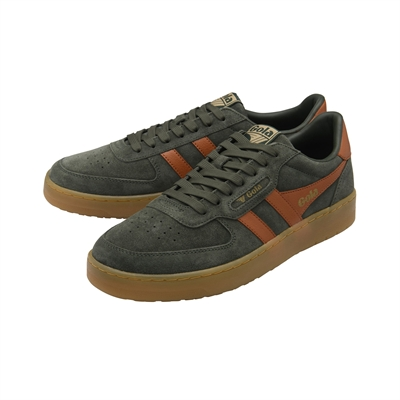 Hawk Suede 86 Trainer Dark Khaki/MoodyOrange/Gum