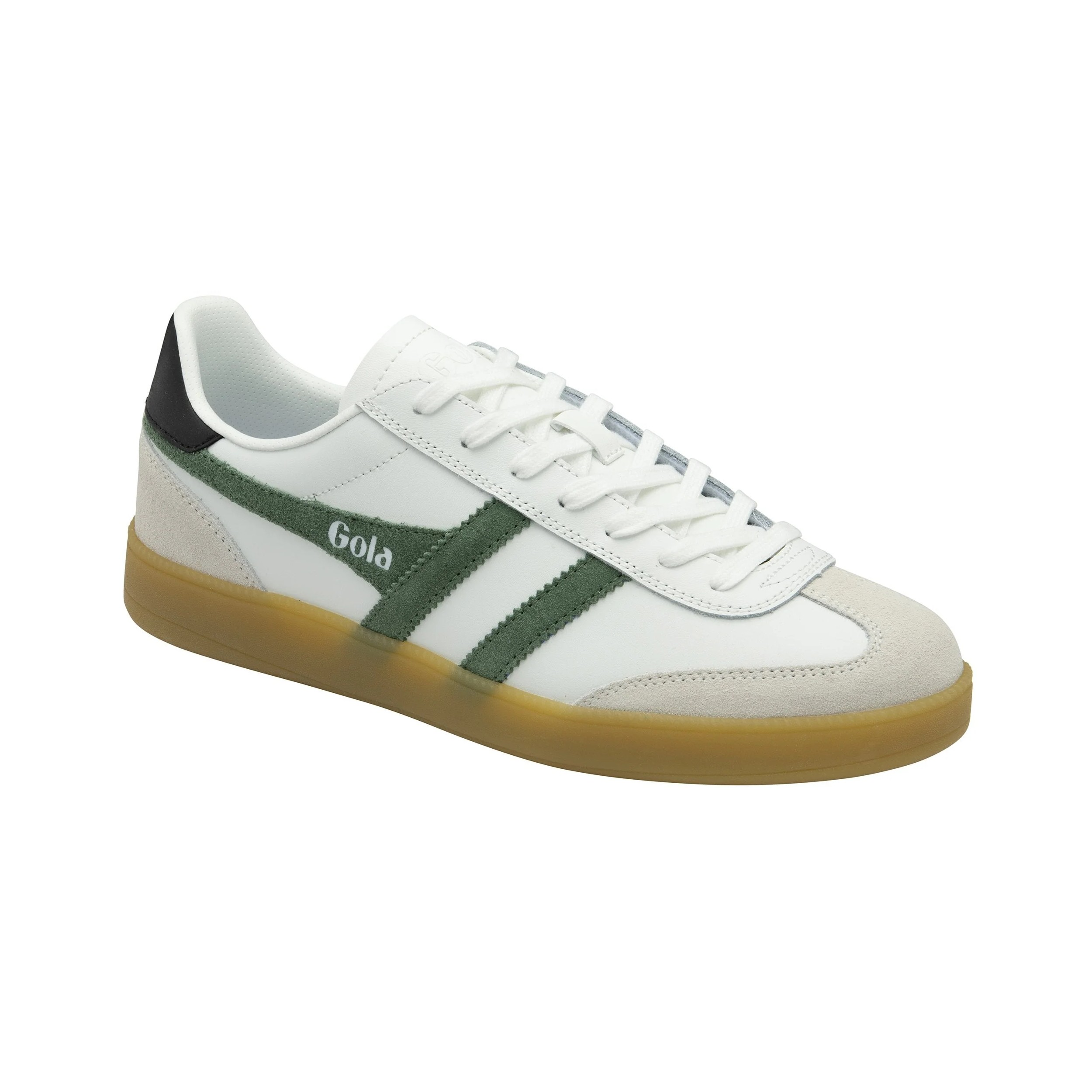 Viper Leather Trainer White/Evergreen/Black/Gum