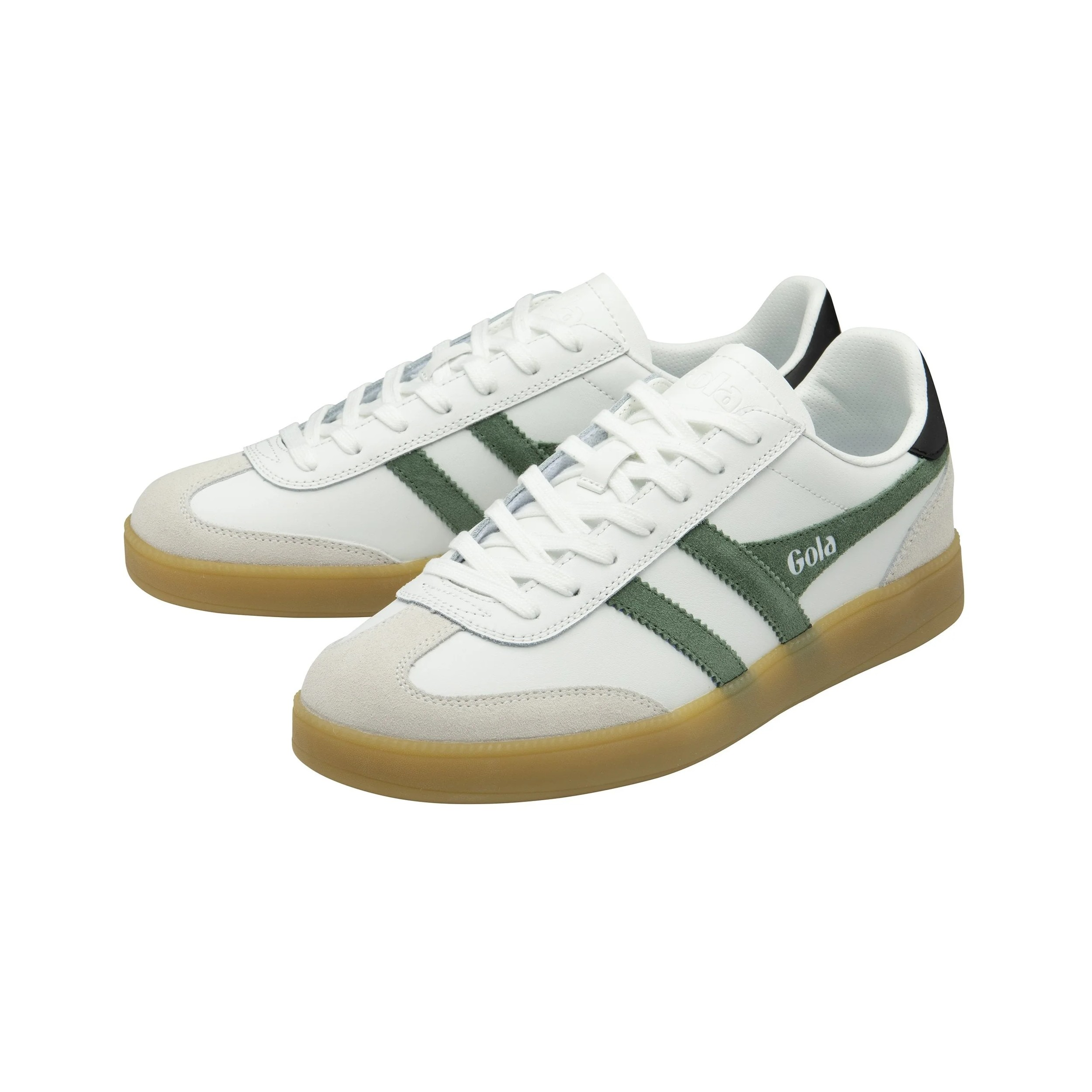 Viper Leather Trainer White/Evergreen/Black/Gum