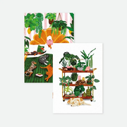 Duo de carnets de Poche A6 - Life with Pets & Plants