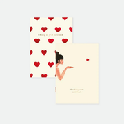 Duo de carnets de Poche A6 - Bisou