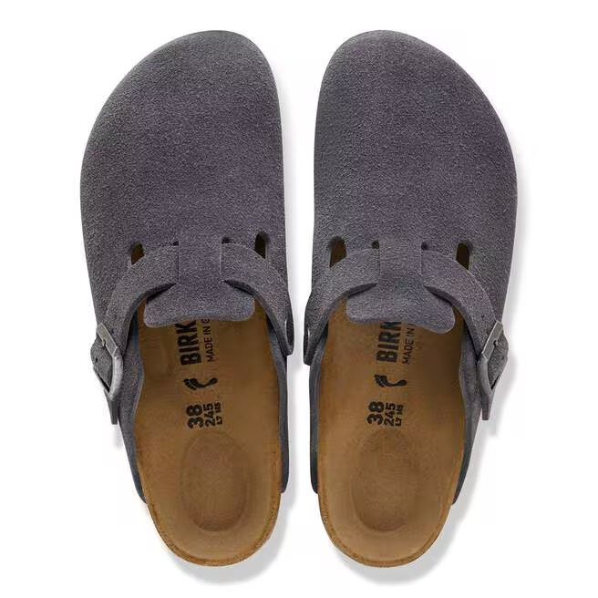 Boston - Suede Charcoal - Etroite