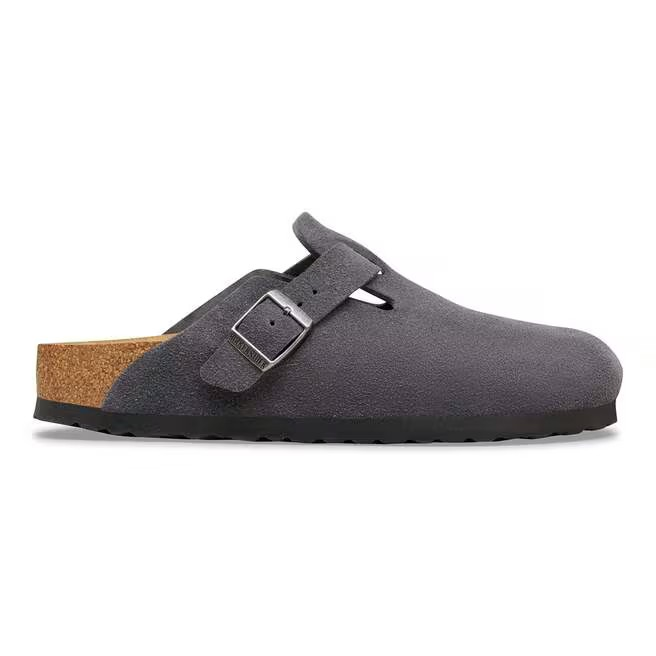 Boston - Suede Charcoal - Etroite