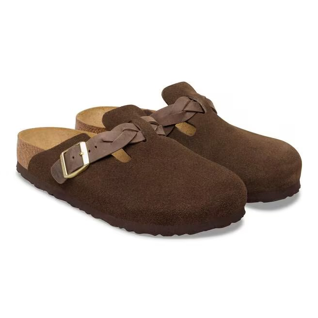 Boston Braided - Lit de pied souple - Suede Carafe