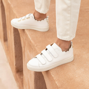 JULIANNE - CUIR LISSE BLANC