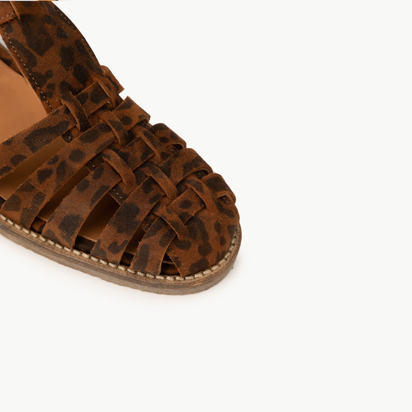 SUZANNE - CUIR VELOURS LEOPARD