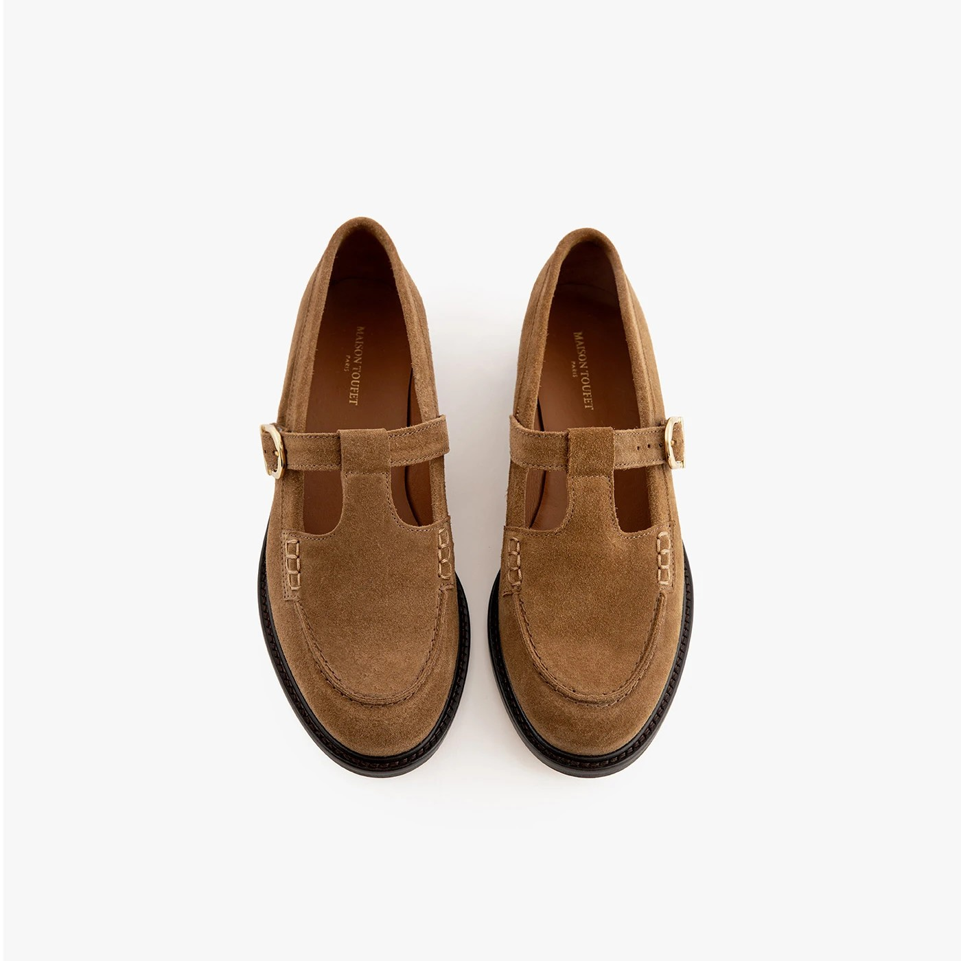 ANNE - CUIR VELOURS CAMEL