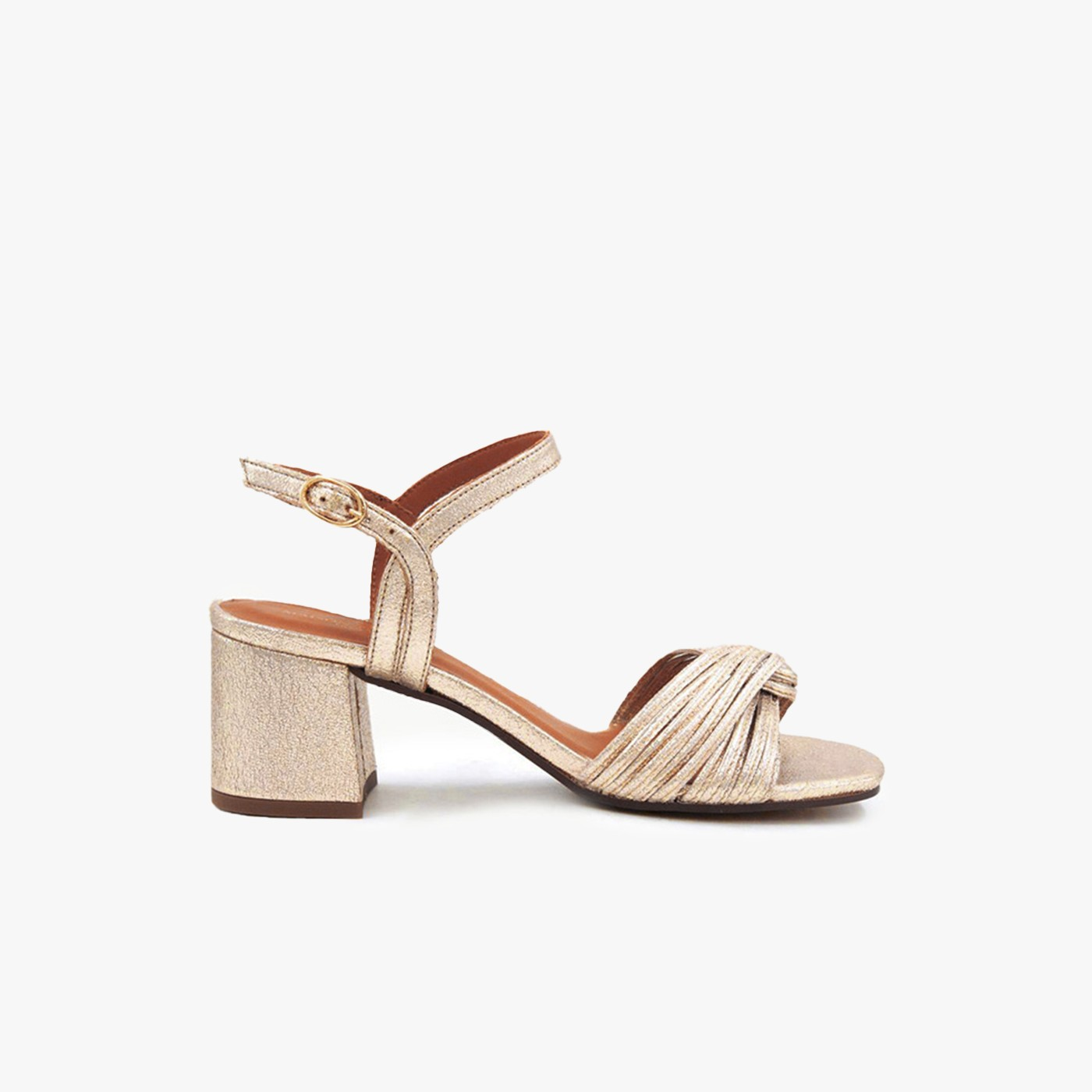 MOLLY - CUIR PAILLETÉ DORÉ CLAIR