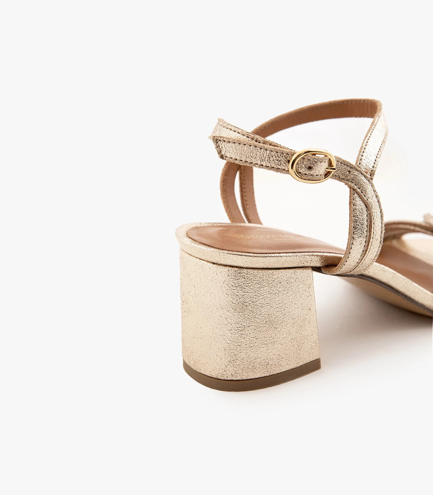 MOLLY - CUIR PAILLETÉ DORÉ CLAIR