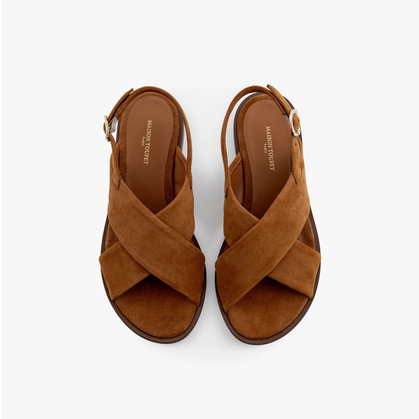 AXELLE - CUIR VELOURS COGNAC