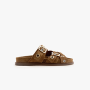 KARINE RIVETS - CUIR VELOURS CAMEL