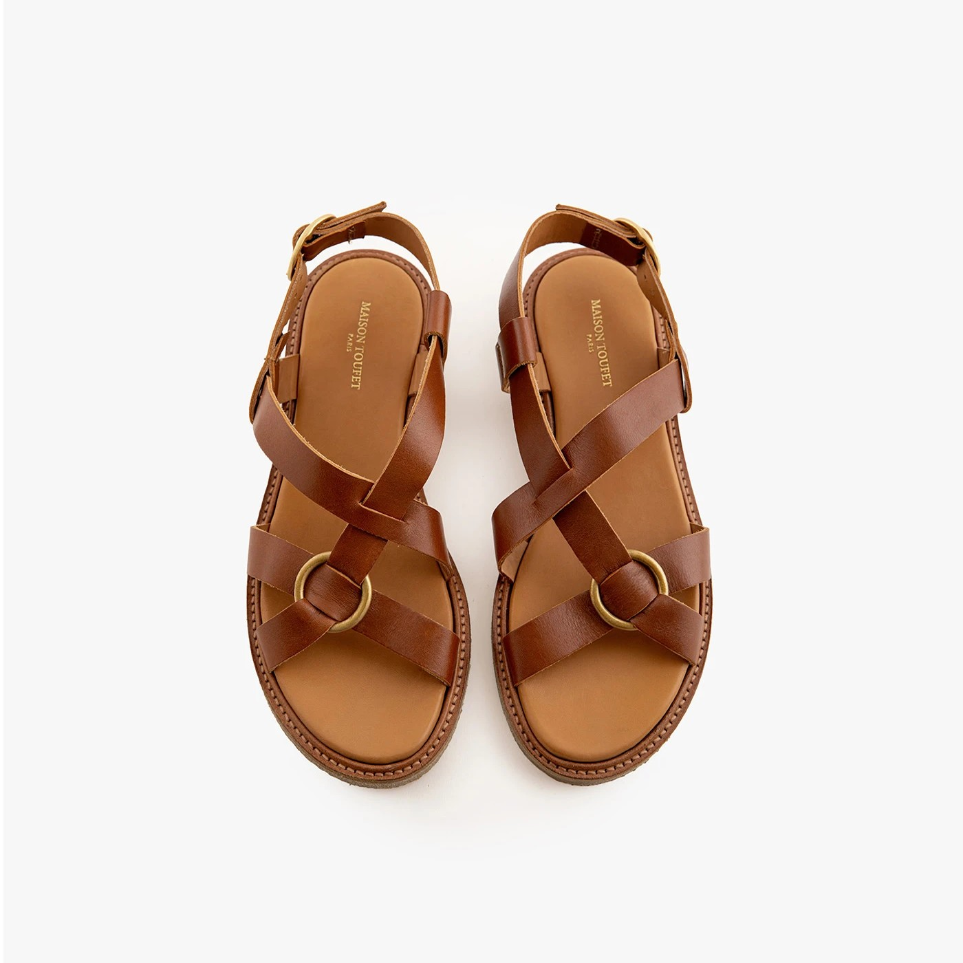 MAE - CUIR LISSE COGNAC