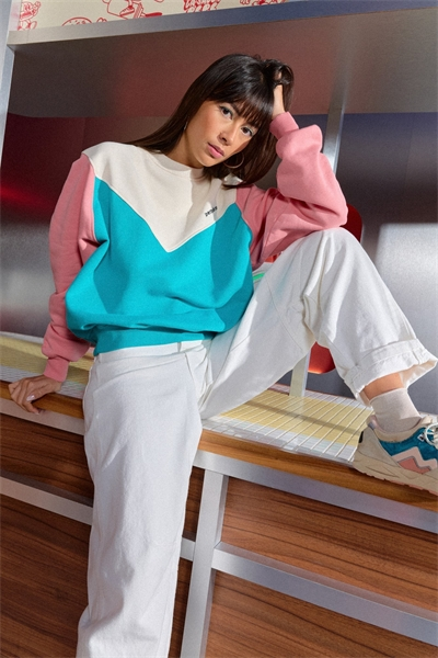 Sweat Max - Rose/Turquoise