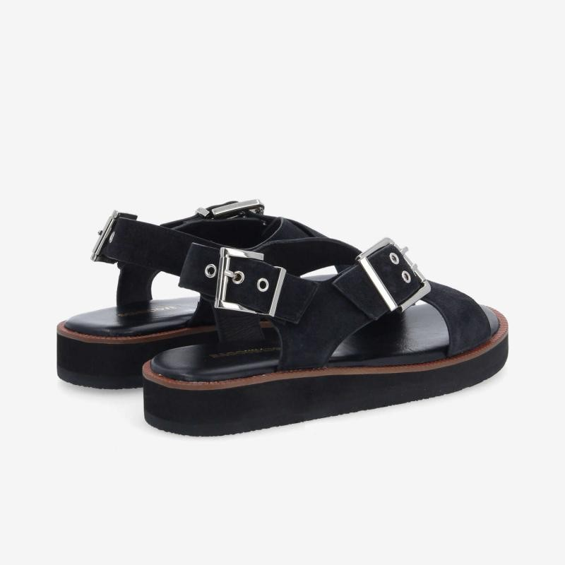 SIGUI CROSS SANDAL W BLACK