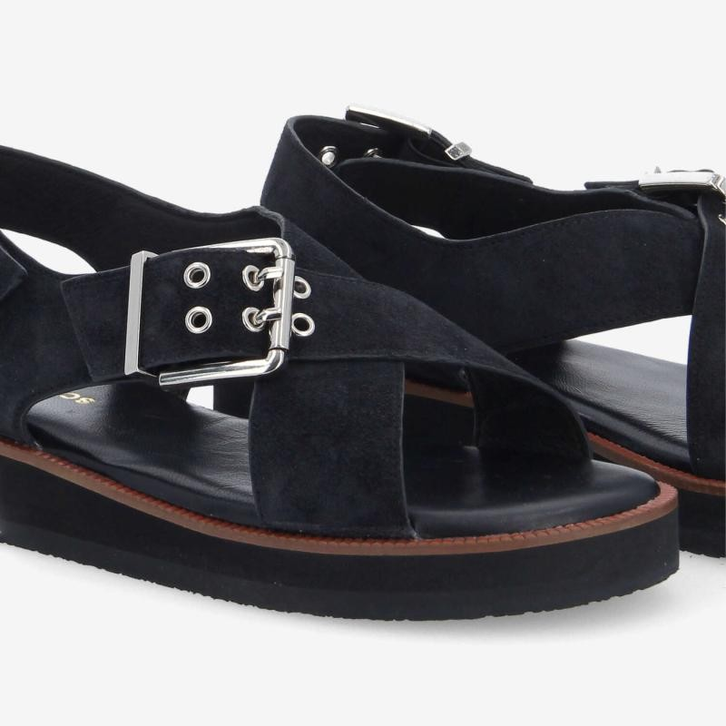 SIGUI CROSS SANDAL W BLACK